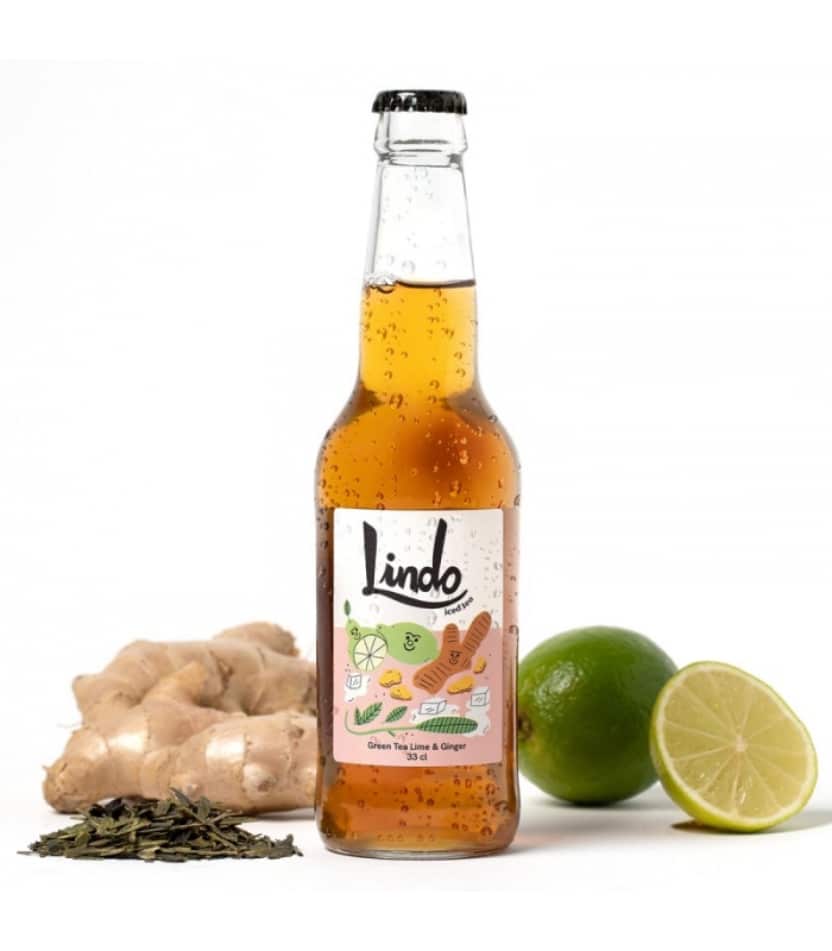 lindo te verde con jengibre 330ml lindo linda 24un copia