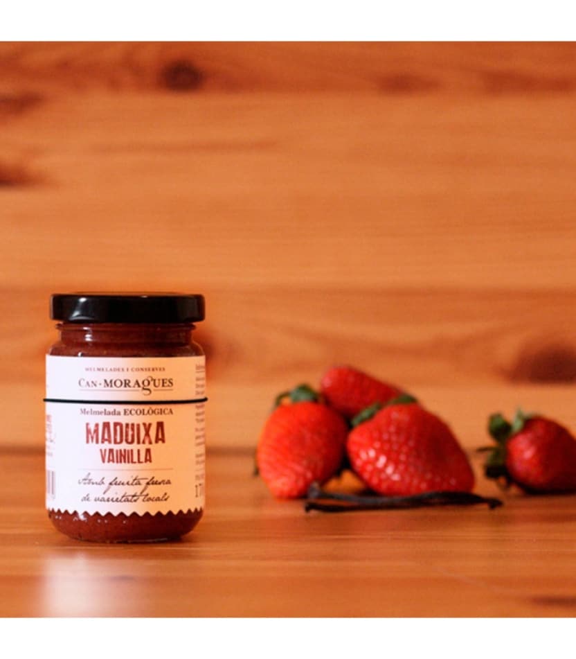 mermelada fresa vainilla ecologica 170gr can moragues 6un 1 copia