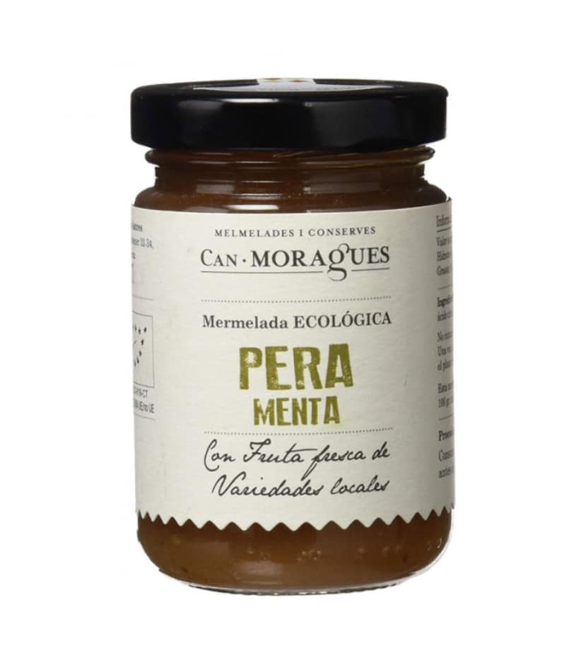 mermelada pera menta ecologica 170gr can moragues 6un copia