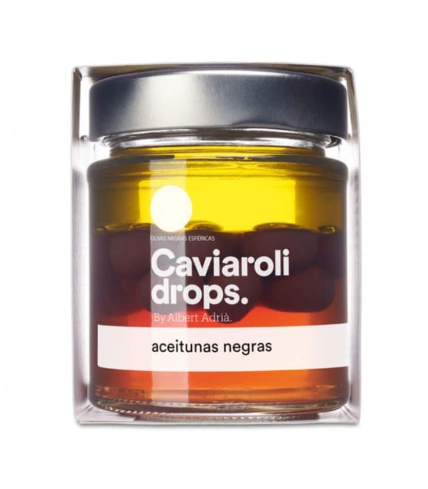 Oliva Negra Esférica Drops (20 olivas) 40gr. Caviaroli