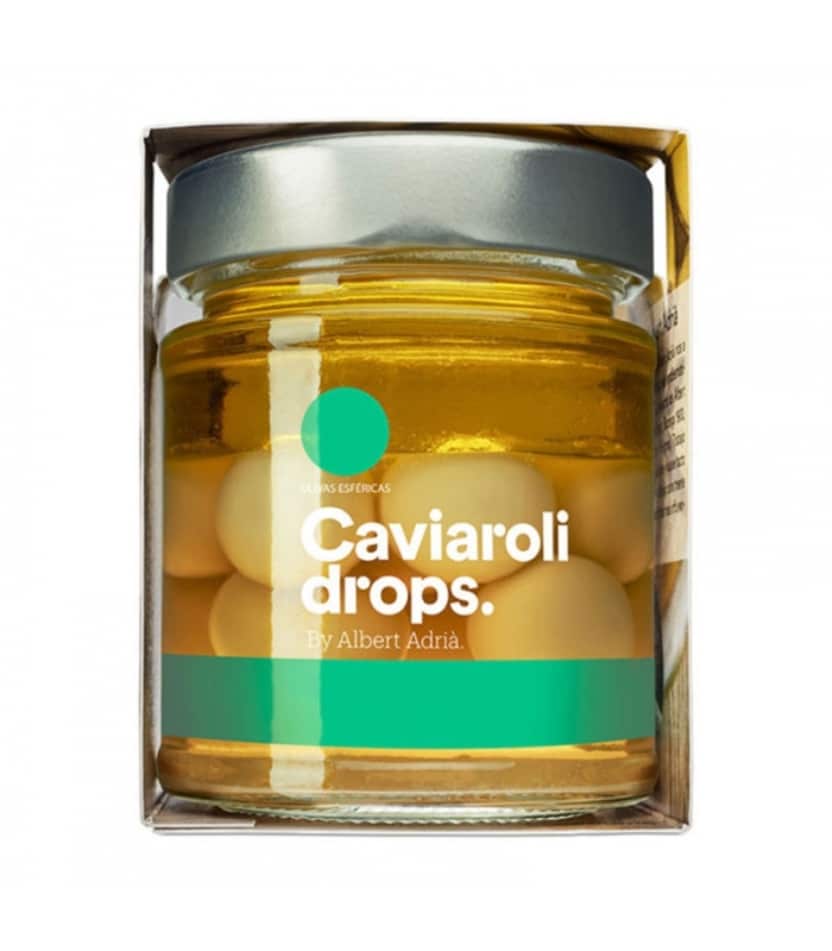Oliva Verde Esférica Drops (12 olivas) 60gr. Caviaroli