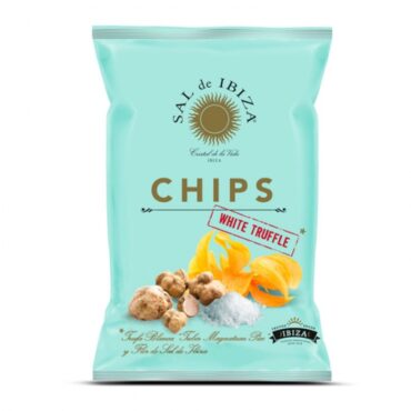 Patatas Chips con Trufa Blanca y Flor de Sal de Ibiza 125gr. Sal de Ibiza