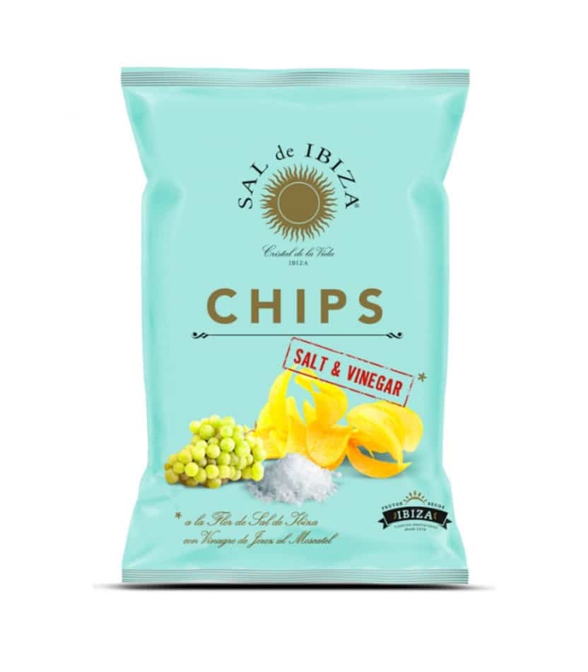 patatas chips con vinagre de jerez moscatel y flor de sal de ibiza 125gr sal de ibiza 8un copia