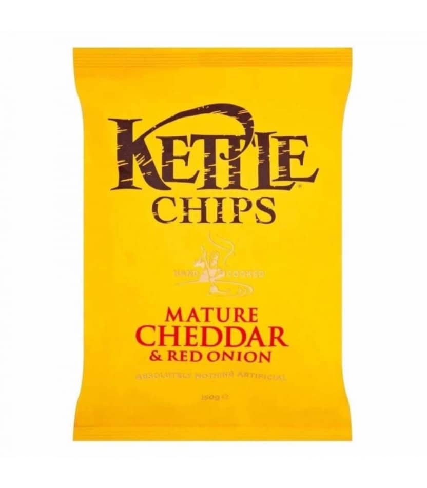 patatas fritas con cheddar curado y cebolla roja 150gr kettle chips 8un copia