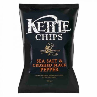 Patatas fritas con Sal y Pimienta Negra 150gr. Kettle Chips