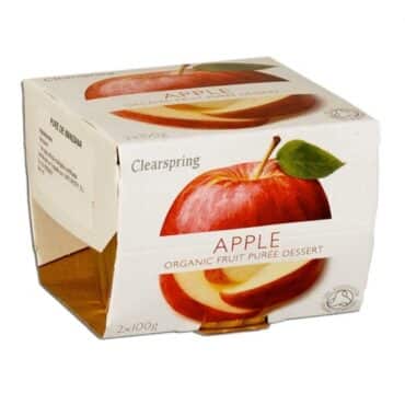 Puré de Manzana 2x100gr. Clearspring