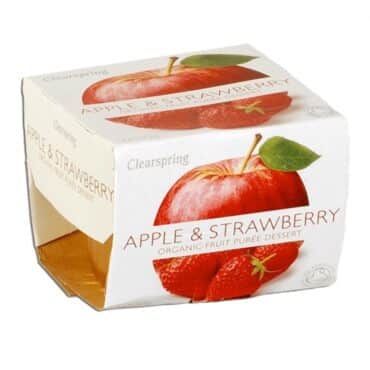 Puré de Manzana y Fresa 2x100gr. Clearspring