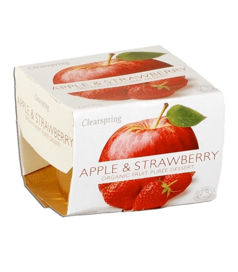 pure de manzana y fresa 2x100gr clearspring 12un copia