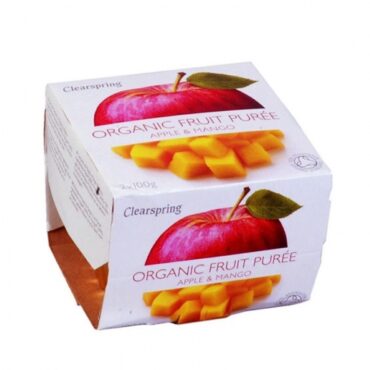 Puré de Manzana y Mango 2x100gr. Clearspring