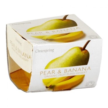 Puré de Pera y Plátano 2x100gr. Clearspring