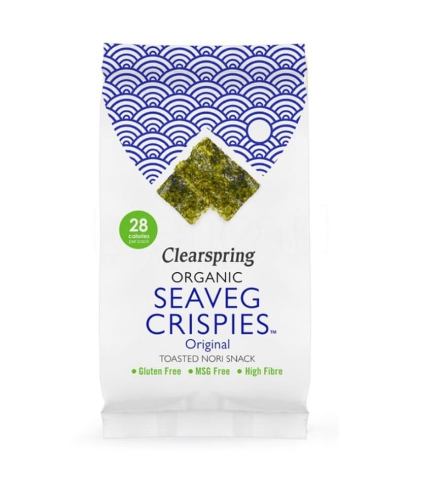 snack de alga nori tostada 4gr clearspring 16un copia