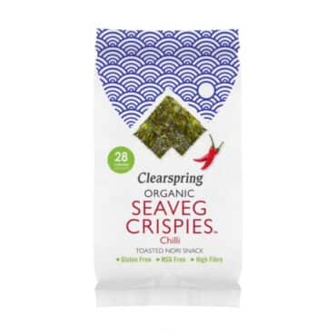 Snack de Alga Nori Tostada con Chili Bio 5gr. Clearspring