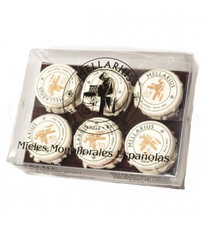surtido mieles monoflorales espa olas 6x40gr mellarius 6un
