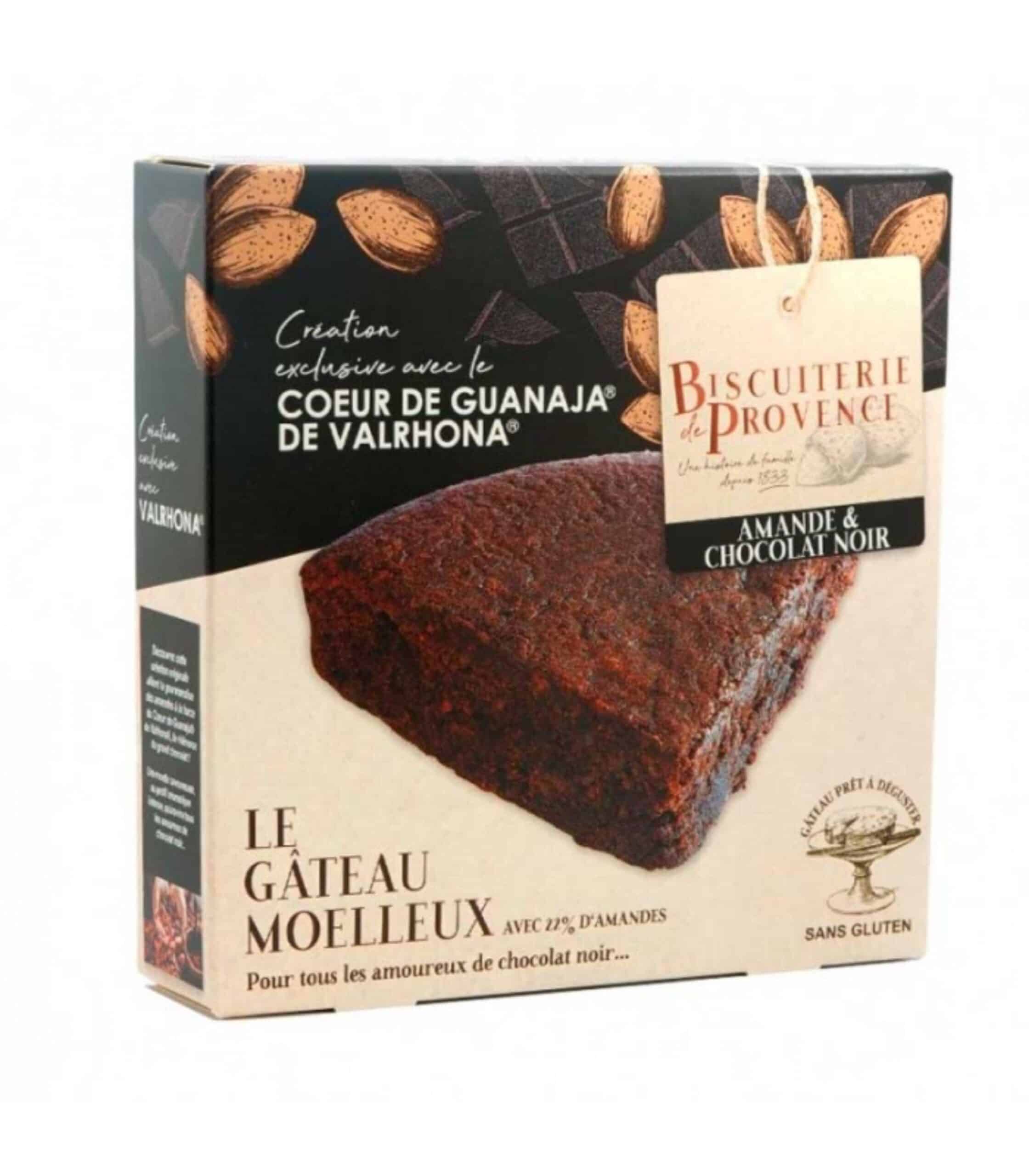 torta de almedra y chocolate negro de valrhona sin gluten 225gr biscuterie de provence 10un copia scaled