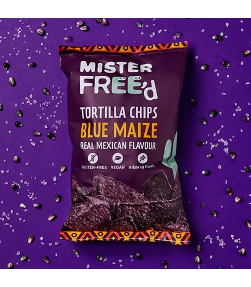 tortilla chips maiz azul 135gr mr free d 12un copia