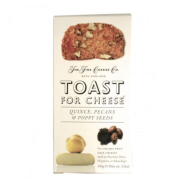Tostadas con Membrillo, Nueces y Semillas de Amapola 100gr. The Fine Cheese Co.