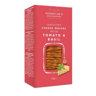 Wafers con Queso, Tomate y Albahaca 75gr. Verduijn's