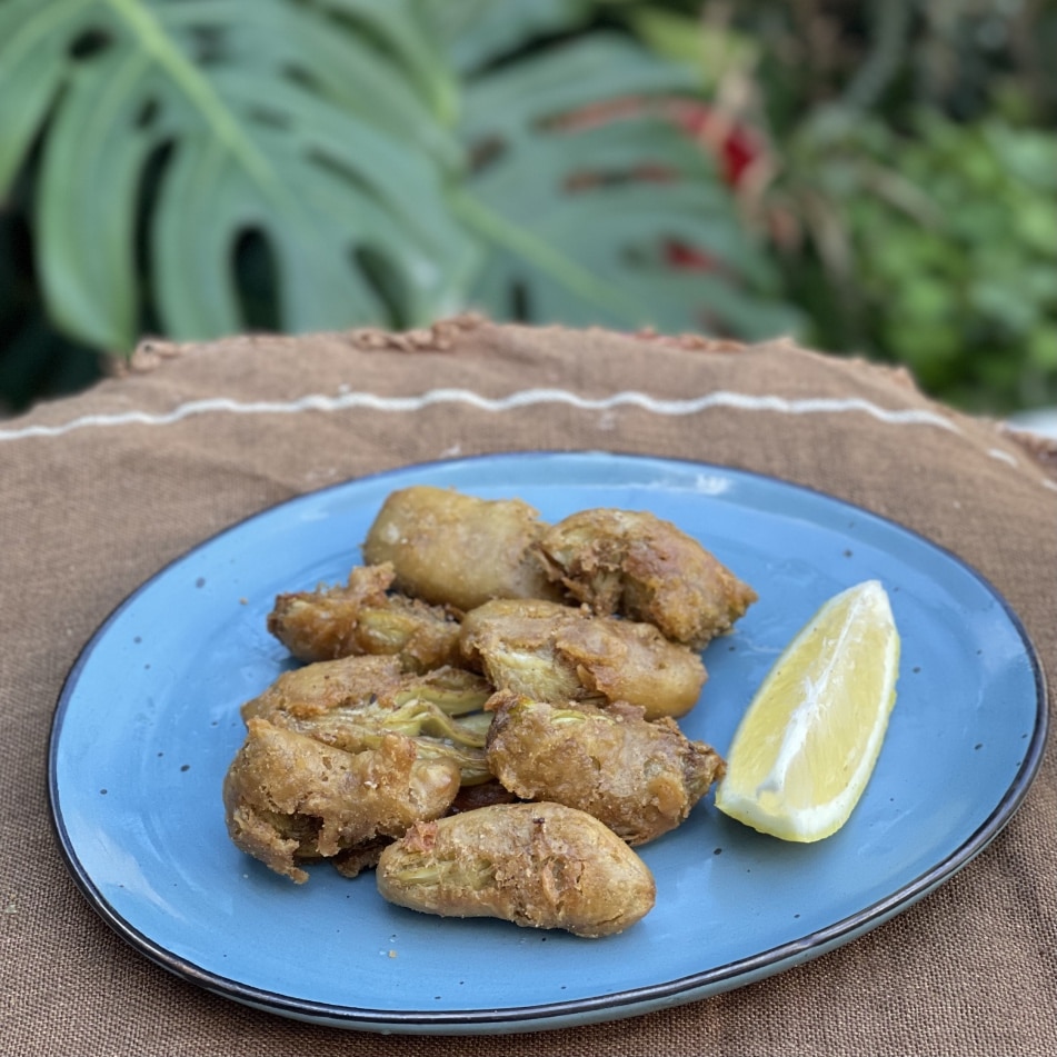 Alcachofas en tempura 1