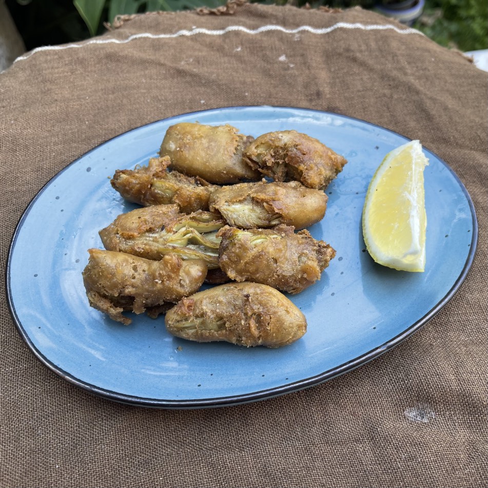 Alcachofas en tempura 2
