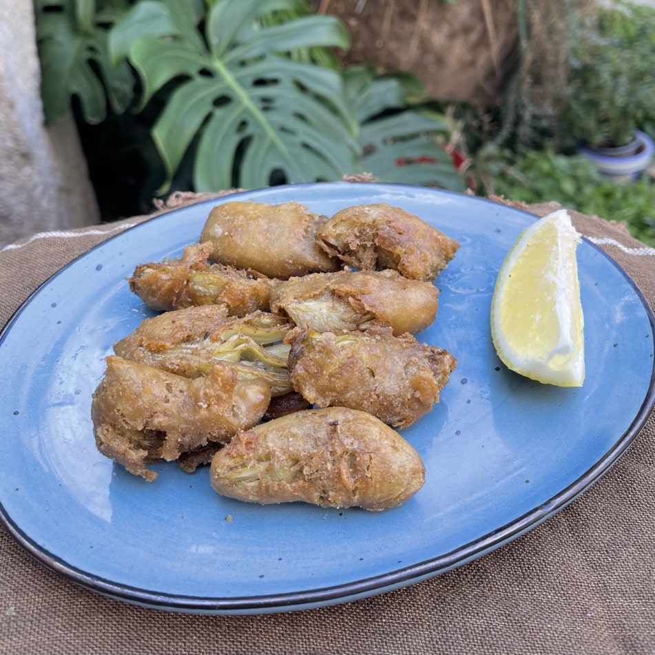 Alcachofas en tempura 4