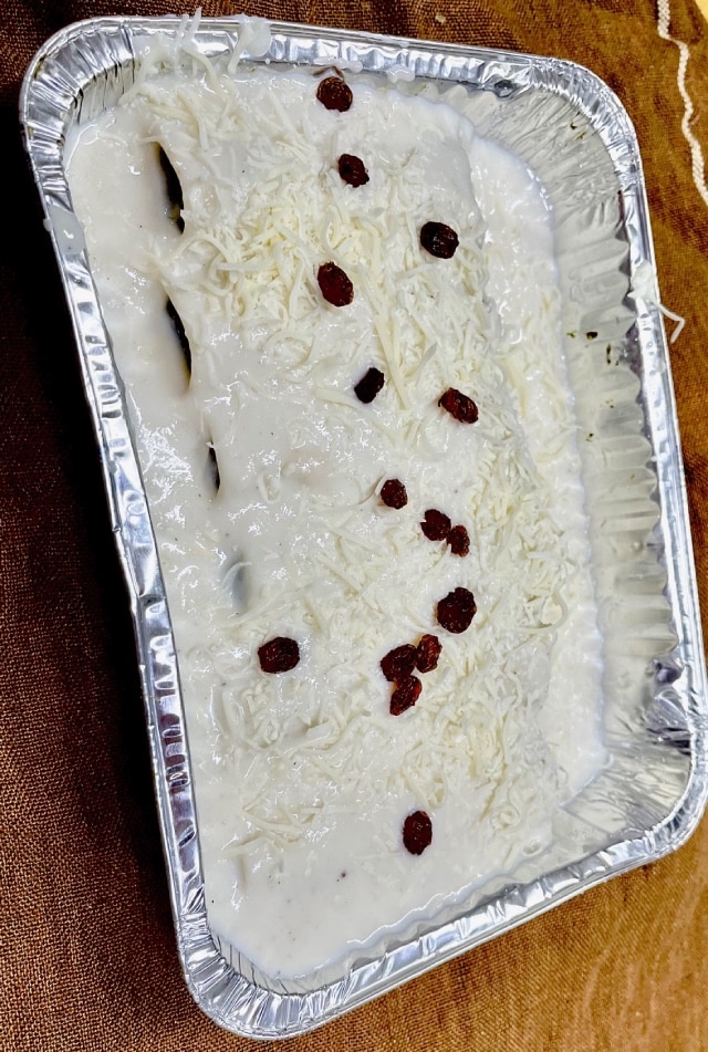 Canelones de Espinacas A punto para Gratinar 6 u 4