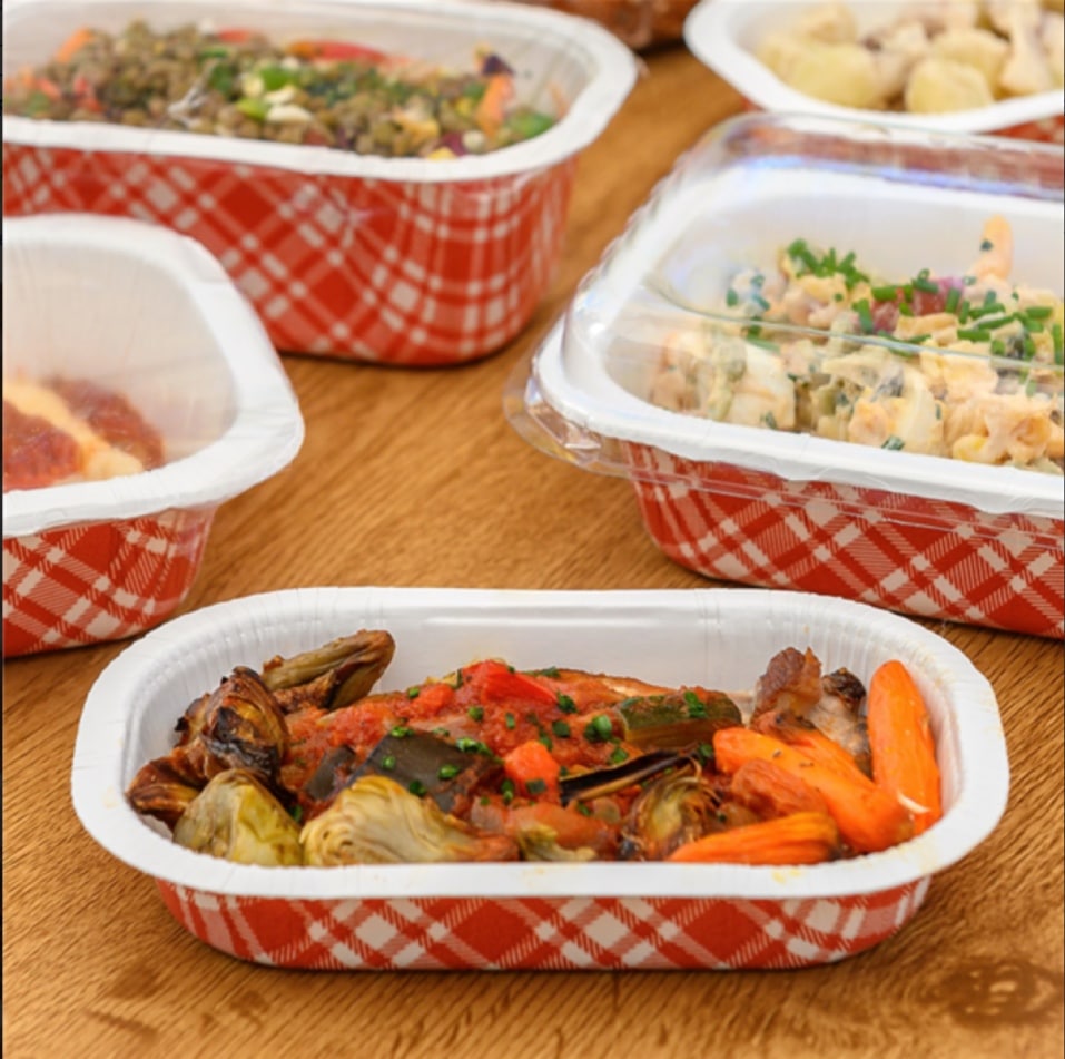 Bandeja carton Vichy pequena 16x10x25 1