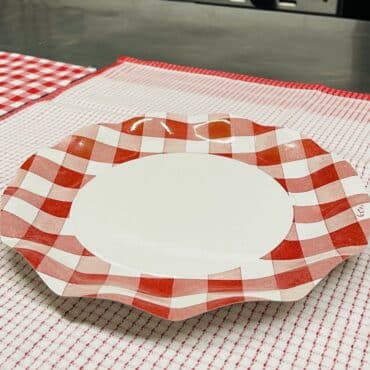 Plato Cartón Vichy (27 cm)