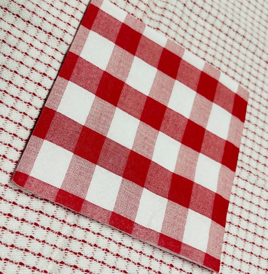 Servilleta Vichy Grande 33x33 cm 3