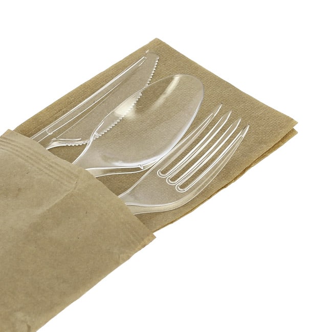 set cubiertos reutilizables ps 3 piezas servilleta 25 uds 2