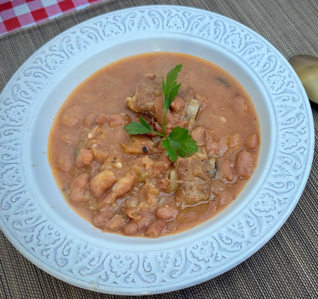 Alubias pintas con costilla de cerdo 1