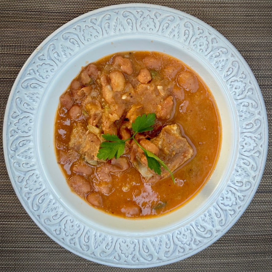 Alubias pintas con costilla de cerdo 2