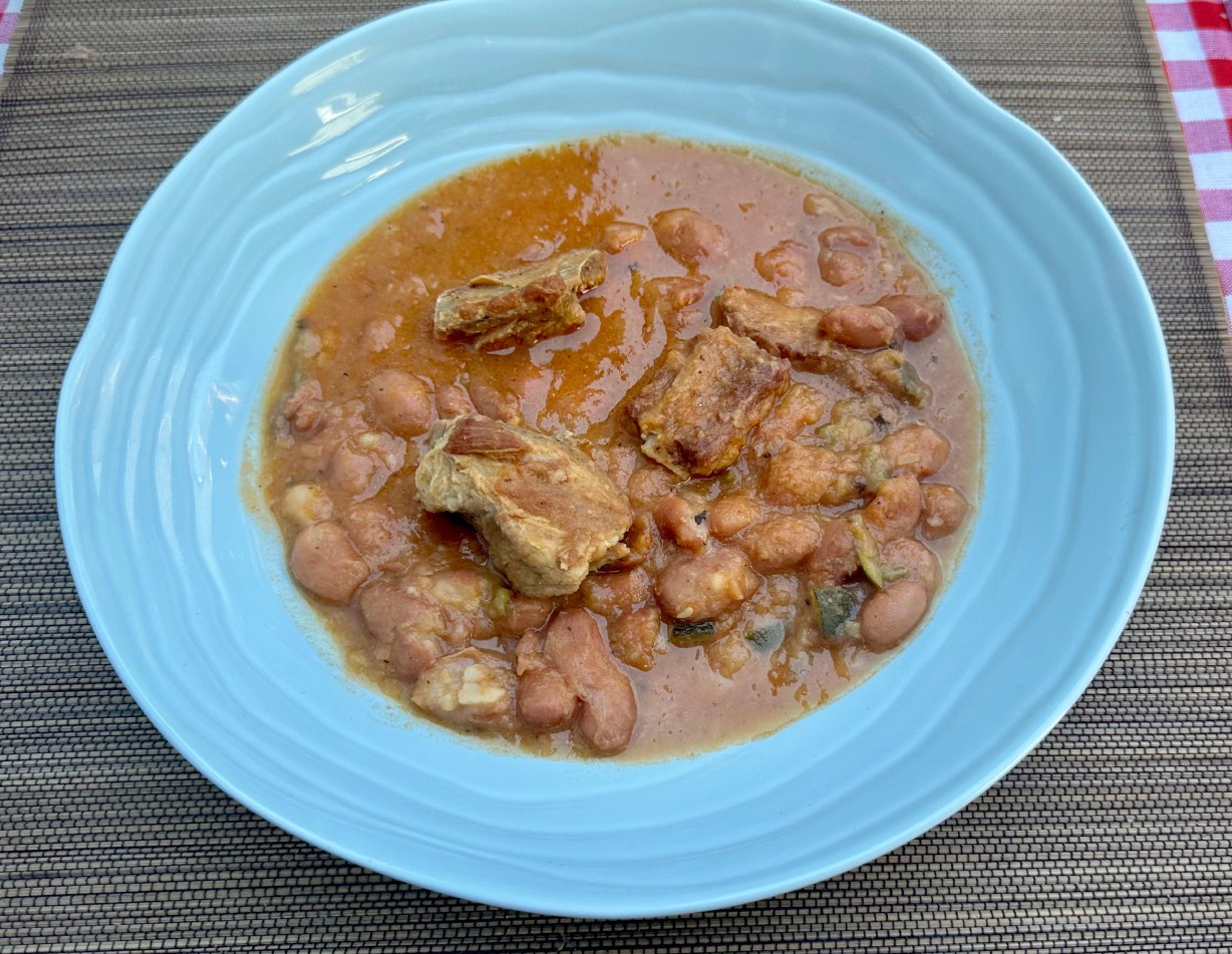 Alubias pintas con costilla de cerdo 3