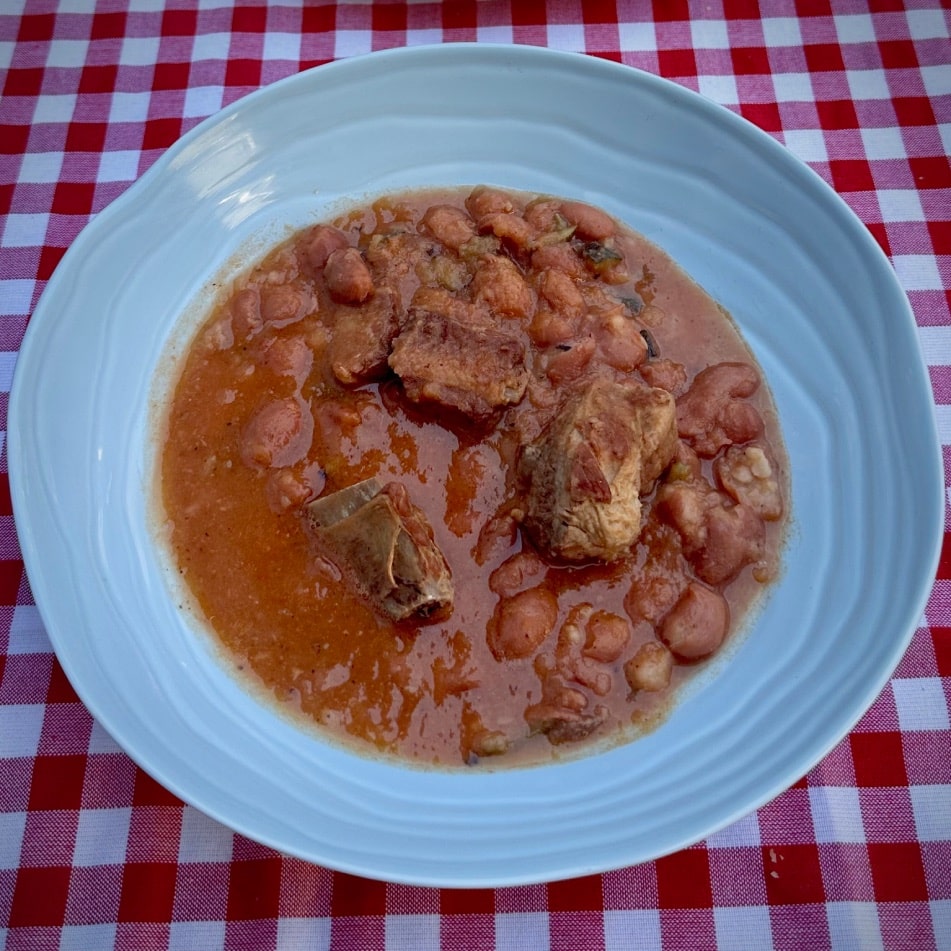 Alubias pintas con costilla de cerdo 6