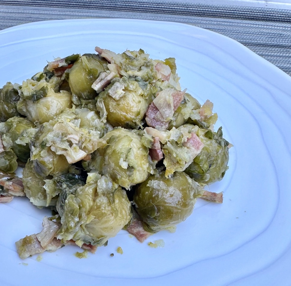 Coles de Bruselas con Bacon 5