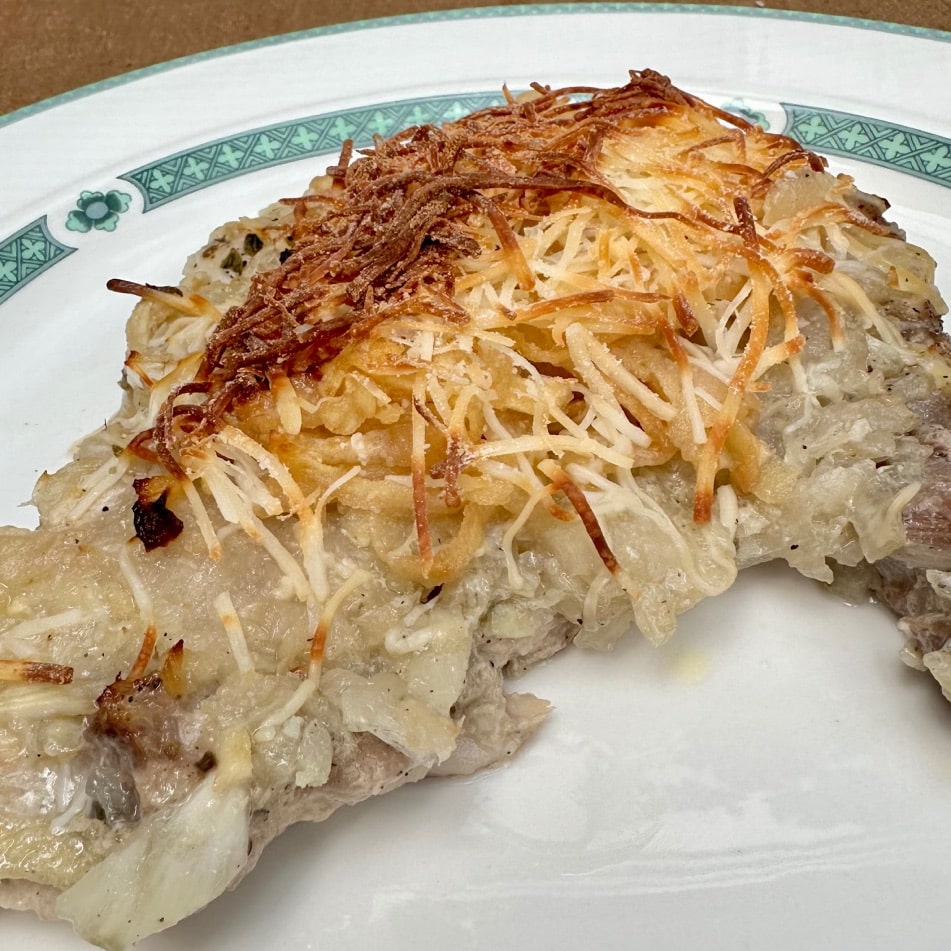 Chuleta de Cerdo a la Manzana y Gratinada 2