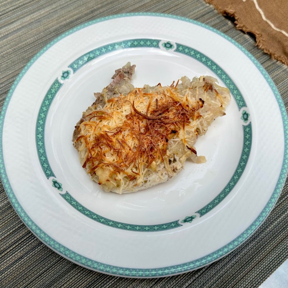 Chuleta de Cerdo a la Manzana y Gratinada 4