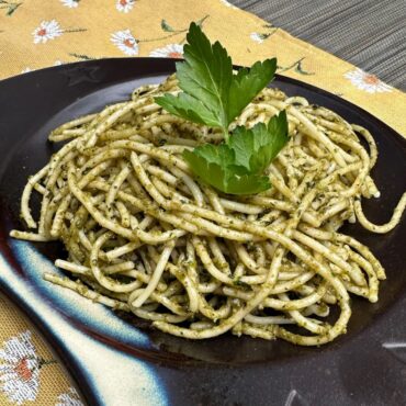 Espaguetis al Pesto