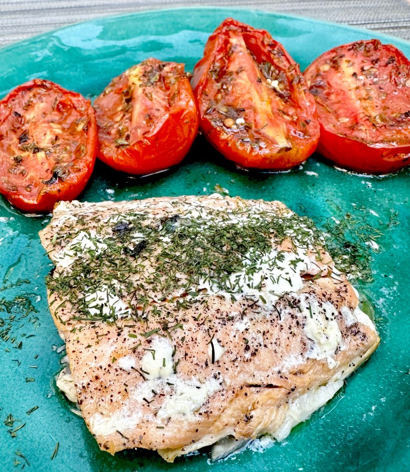 Salmón al Horno con Tomates 3