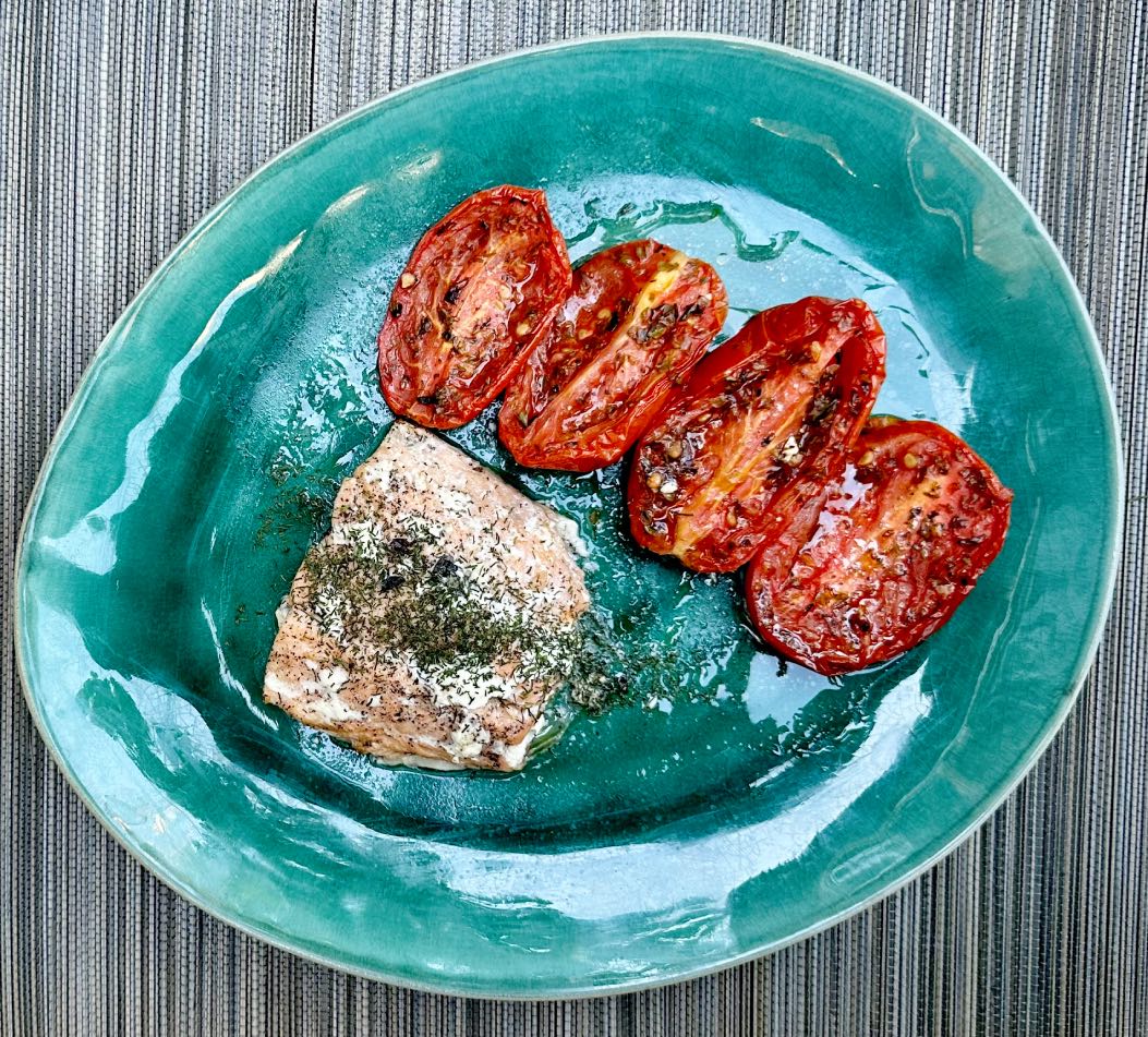 Salmón al Horno con Tomates 5