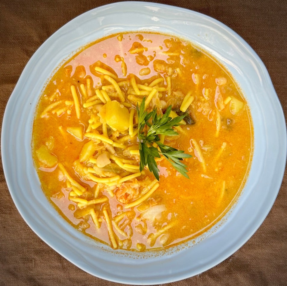 Sopa de Col y Bacalao (Olla de Cuaresma 3