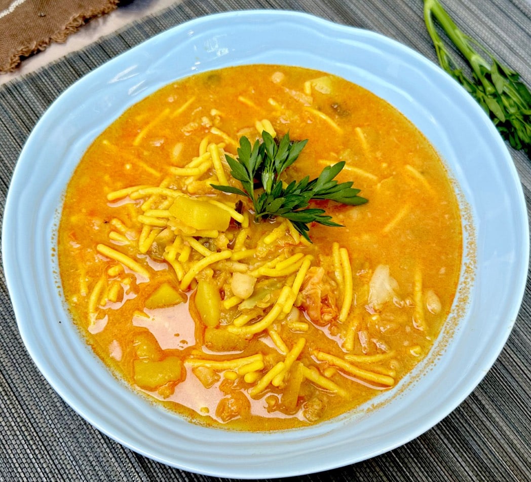 Sopa de Col y Bacalao (Olla de Cuaresma 5
