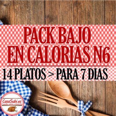 PACK Bajo en Calorías N6 - 14 Platos (7 días)