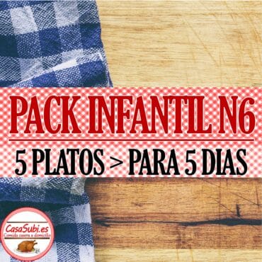 PACK Infantil N6 - 5 Platos (5 días)