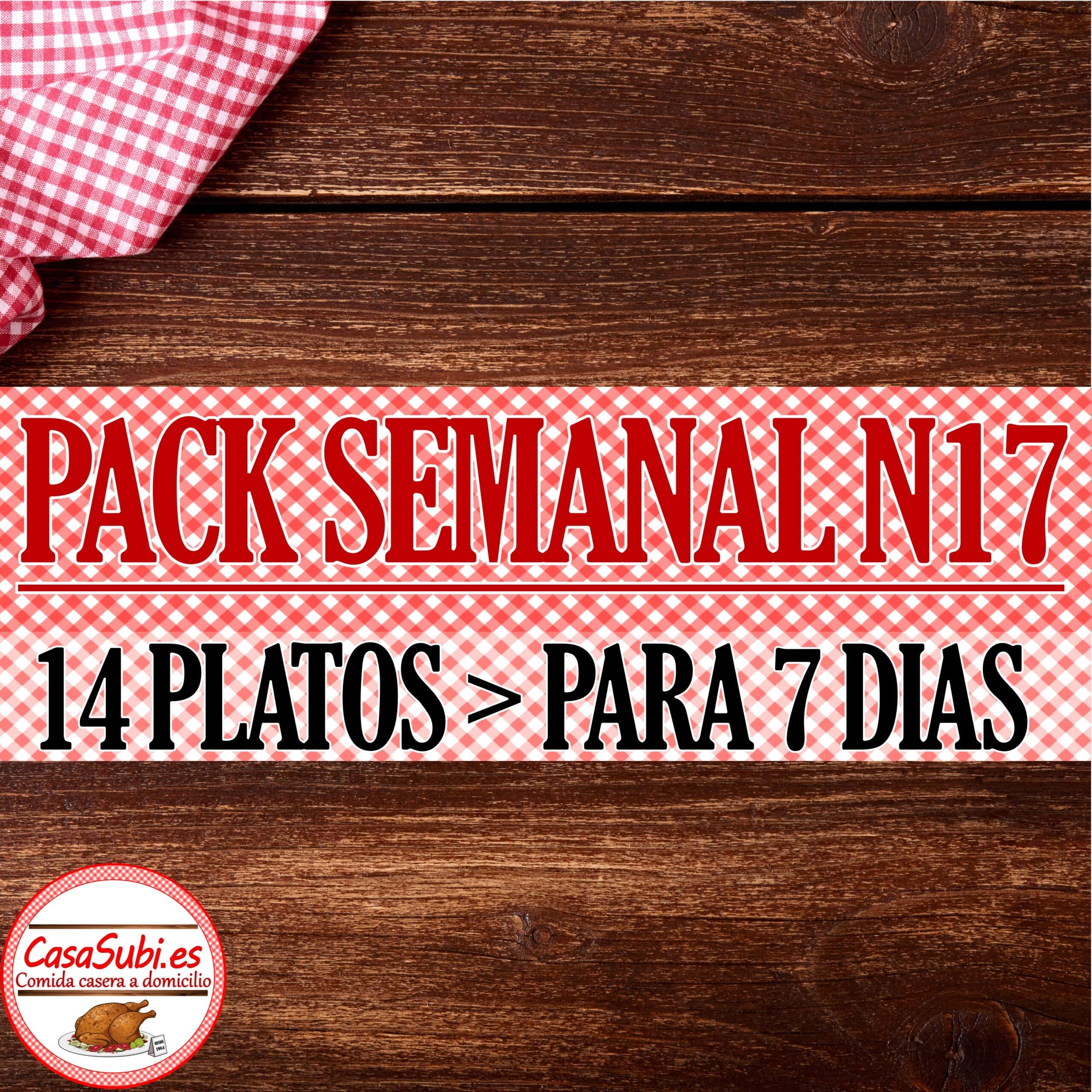 PACK SEMANAL N17 14 PLATOS Ideal 7 dias