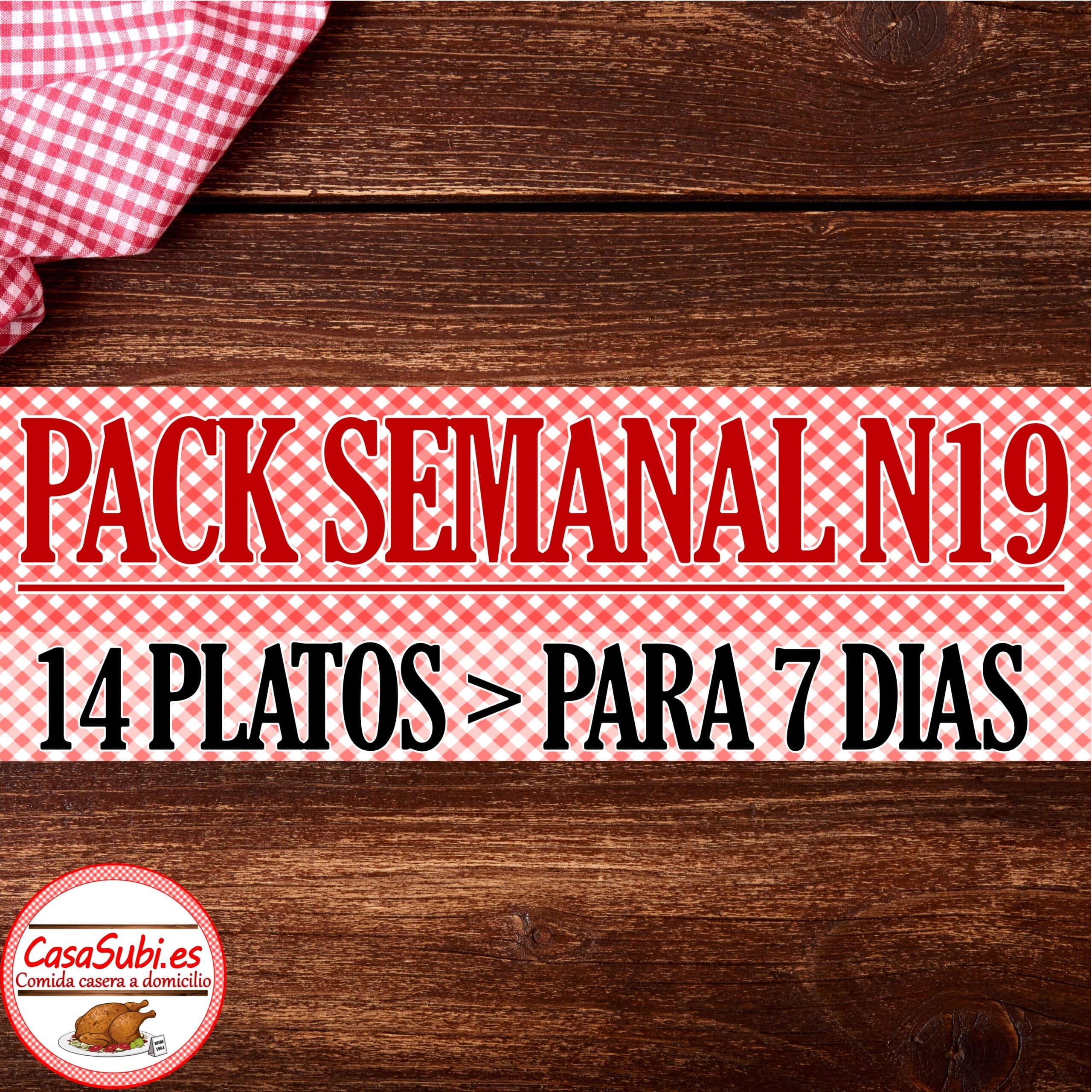PACK SEMANAL N19 14 PLATOS Ideal 7 dias