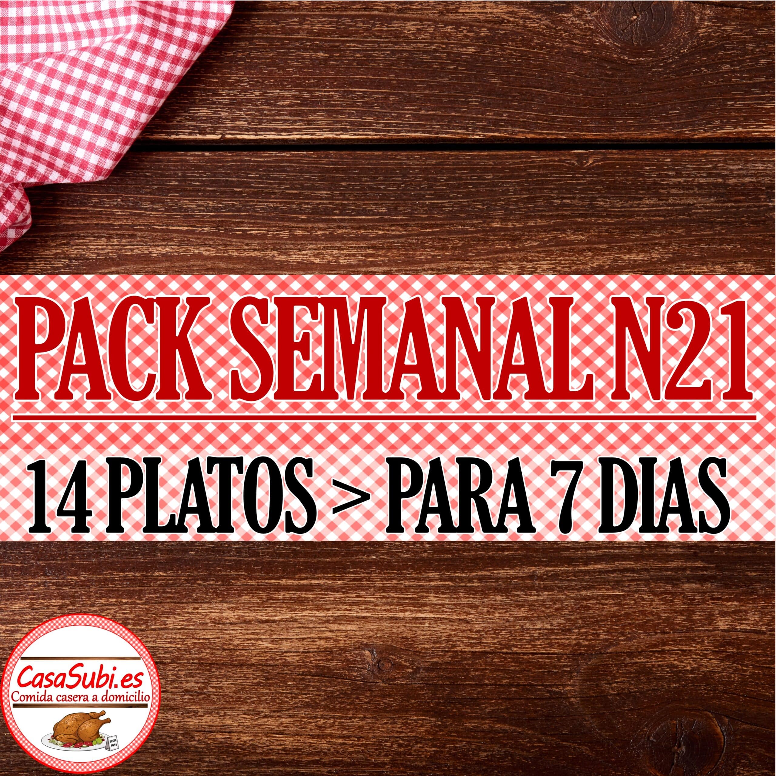 PACK SEMANAL N21 14 PLATOS Ideal 7 dias