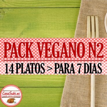 PACK Vegano N2 - 14 Platos (7 días)